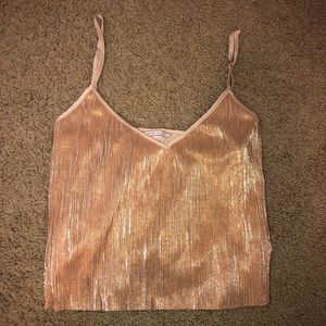 shimmery rose gold Victoria Secret cami